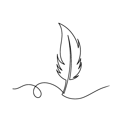 Illustration - Les Aliz&eacute;es - Aliz&eacute;e Pegorier - Accompagnement grossesse - post-partum - parentalit&eacute; - Plume